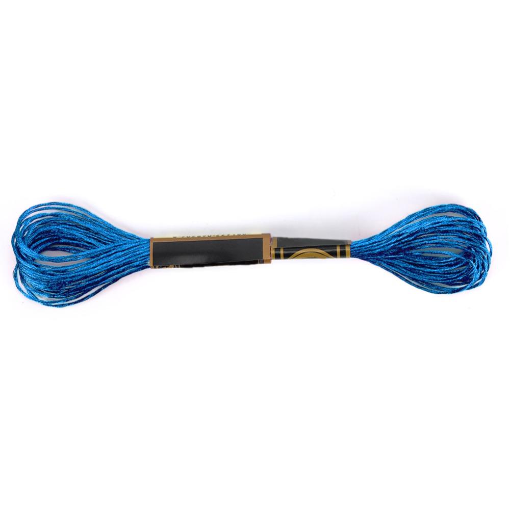 24Pcs Metallic Finish Embroidery Floss Polyester Embroidery Thread For DIY Creation
