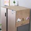 Microwave Oven Cover Dust Oil Proof Cotton Linen Waterproof Fabric Cloth Machine Protector Decorative Kitchen Appliance Cover 13.7x39.3 inches Flower