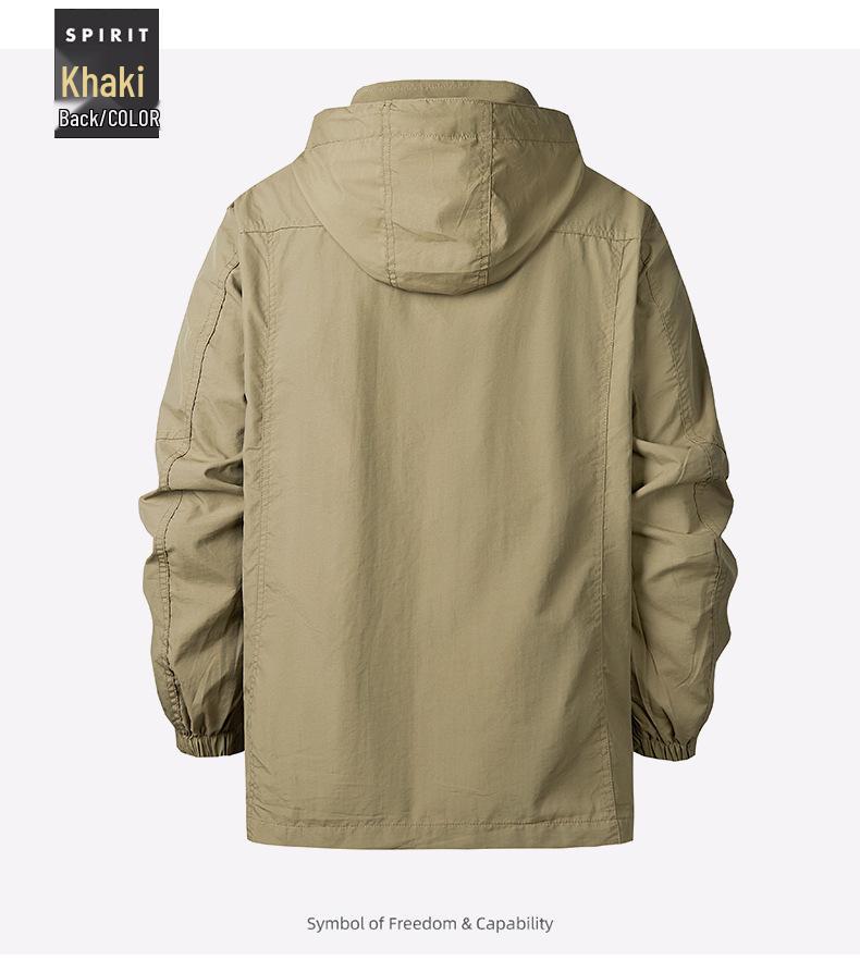 Men's Versatile Waterproof Windbreaker: Spring/Autumn Plus Size Casual Outdoor Sports Jacket