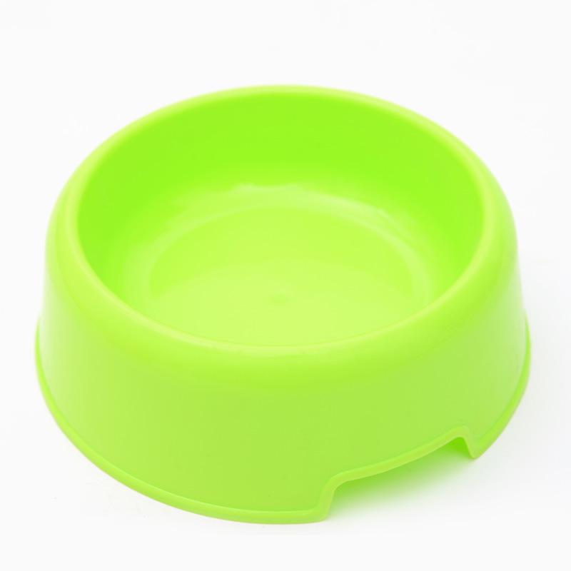 Candy color small plastic pet single bowl cat bowl dog food utensils single bowl pet supplies