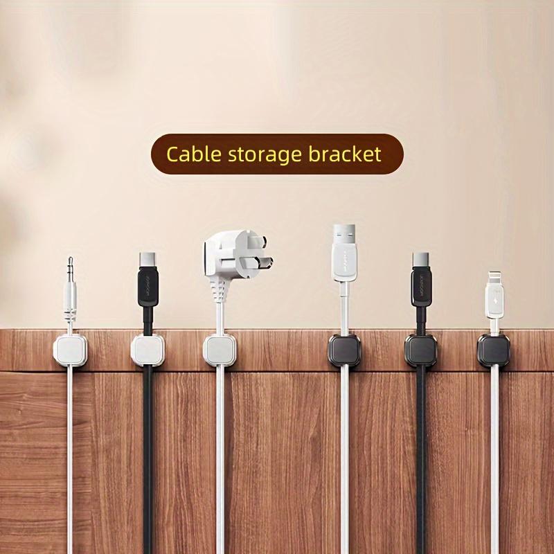 1/3/6 Stück magnetische Kabelclips, Kabel glatt, verstellbarer Kabelhalter unter dem Schreibtisch, Kabelmanagement, Drahthalter, Kabel-Organizer-Halter