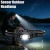 Led Head-Mounted Strong Light Fishing Induction Headlamps Mini LED Charging Headlight Camping Flashlight Portable Torch Lamp