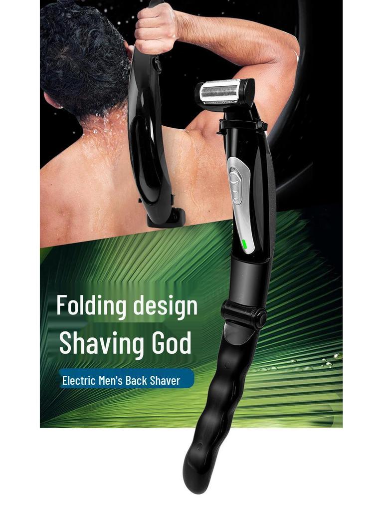 2024 USB Rechargeable Electric Back Shaver - Waterproof with Handle