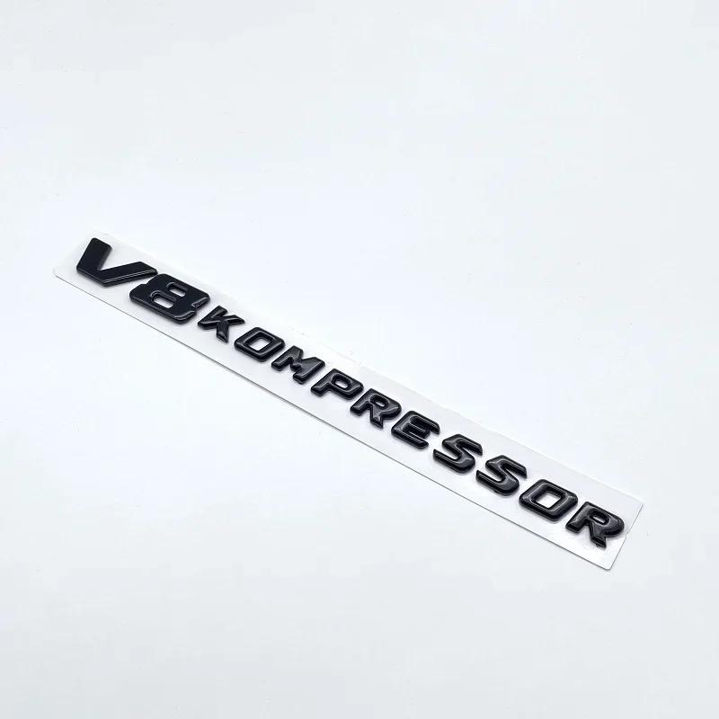 

Chrome / Matte Gloss Black V8 COMPRESSOR Letters Emblems Decal Sticker for Mercedes Benz AMG V8 COMPRESSOR V8 Kompressor(1pcs)
