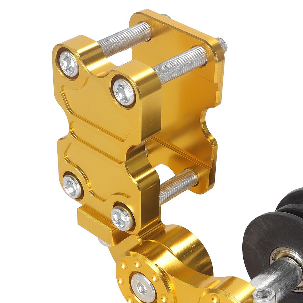 Motorcycle Adjuster Wheel Chain Tensioner CNC Aluminum Modification Spoke Chain Transmission Parts for Beach Bike Chopper ATV