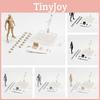 Non-cartoon Character Figure Model Set Black Male/female Skin Color Male/female Gray Male/female