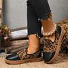 Fashion Women Flats Wedge Leather Fashion Comfortable Shoes Women Slip On Nurse Shoes Moccasins Outdoor Plus Size Tenis Feminino