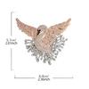 Shinning Flying Swan Brooches For Women Girls Elegant  Brooch  Temperament Pins Versatile Corsage Gifts