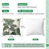 1pcs Simple Green Plant Leaves Cushions Pillowcase Polyester Cushion Cover Throw Pillow Pillowcover Home Car Sofa Decor
