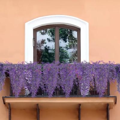 Yousheng Konstgjorda Hängande Blommor för Utomhusbruk UV-beständiga Konstgjorda Klätterväxter med Blommor Väderbeständiga Realistiska Falska Blommor för Hängande Korg Veranda