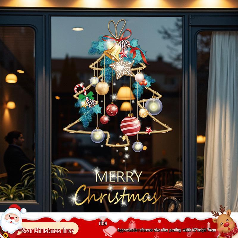 Santa Claus Window Cling Christmas Decoration Decal
