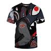 New Naruto 3D Digital Printed T-shirt Short Sleeved Men's  Clothing T-shirt