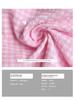 2026 Summer Pink Plaid Skirt with Lace Tie-up Sleeveless Dress