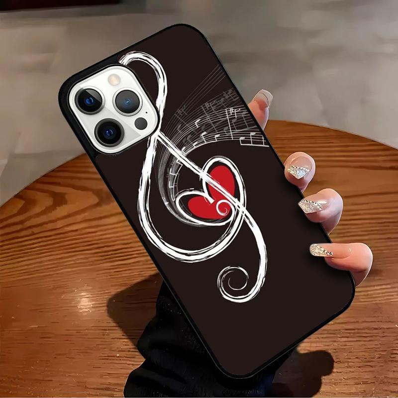 Music Note Musical Treble Clef Phone Case For iPhone 17 Air 16 15 14 13 12 11 Pro Max Max Plus Bumper Case Cover