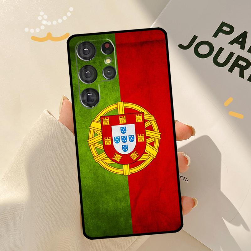 Portugal Passport Print Phone Case For Samsung Galaxy S23 S20 FE S21 Ultra S22 Plus Note 10 20 S8 S9 S10 Plus Cover