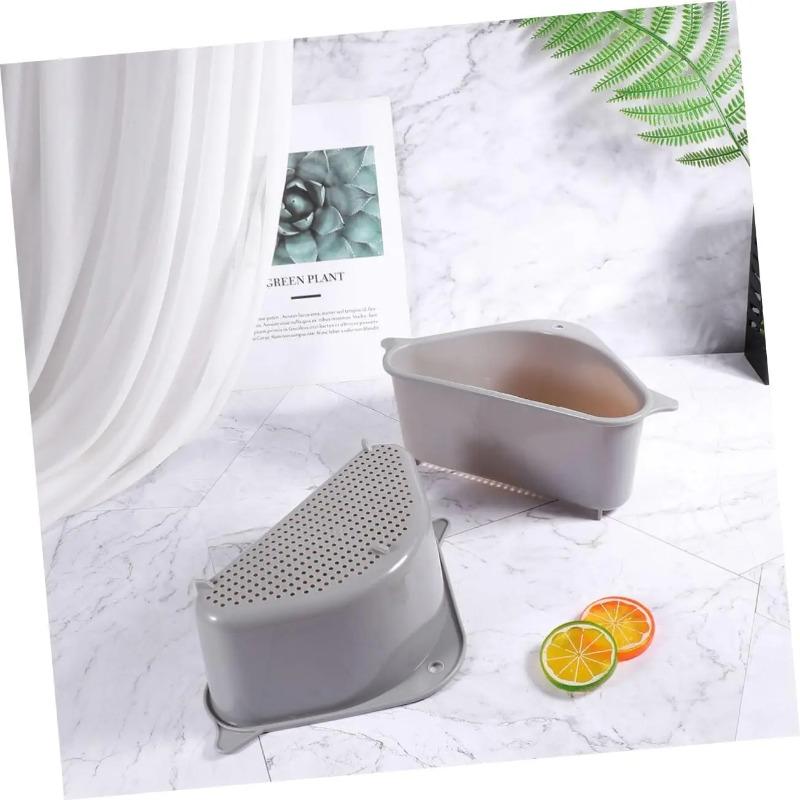 Sink Drain Basket with Cups Garbage Basket for Kitchen Sink Grey Prevents Clogs and Traps Food Debris Kitchen Supplies for Home