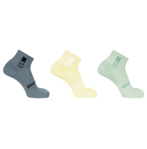 [Salomon] Everyday Ankle 3-Pack Lc3067700 Unisex Dusty Yellow/Sea Foam/Stormy Weather L