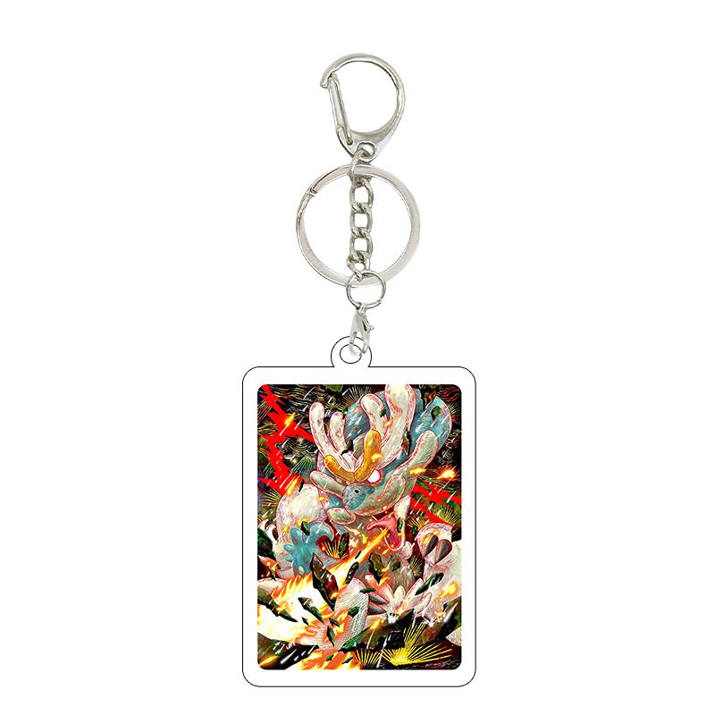 1pc Anime Charizard Mewtwo Gardevoir Cartoon Cool Game Characters Self Made Acrylic Keychain 5cm Pendant Decor Gifts Wholesale