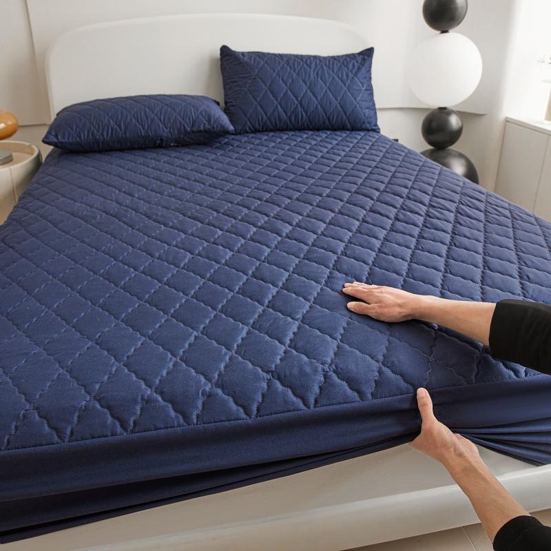 

Стьобаний Товстий Водонепроникний Наматрацник Захисник Матраца Квін Кінг Простирадло на резинці Наматрацник Наматрацник ( Без наволочки) 160x200cm