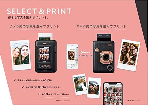 Fujifilm Instax Mini LiPlay Instant Camera/Smartphone Printer In Brush Gold (INS MINI HM1 BLUSH GOLD)