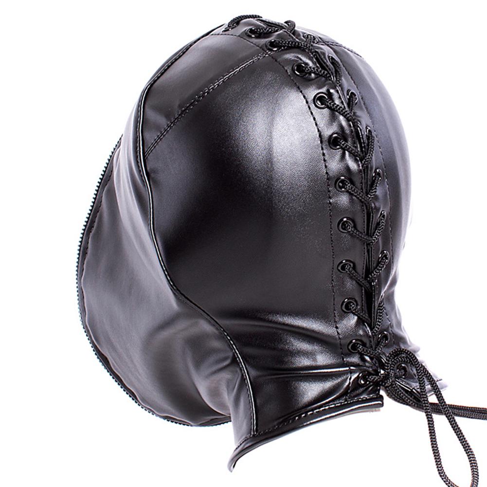 Hood Zipper Double Erotic Layer Mask Sex Toy