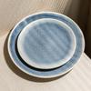 Plate High Value Gradual Change Blue Ceramic Plate Dinner Plate Home Restaurant Dish Tableware Steak Plate Pasta Plate