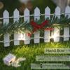 LED Light Garden Fence Micro Landscape Small Fence Fashion Christmas Elf Fence  Garden