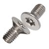 50pcs M4 Stainless Steel SS304 Flat Head Star Drive Machine Screws Bolts
