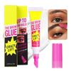 Gel de laminare sprâncene transparent cu fixare puternică 24H cu perie de styling integrată Rezistent la transpirație și fulgi Lipici de fixare sprâncene 7ML