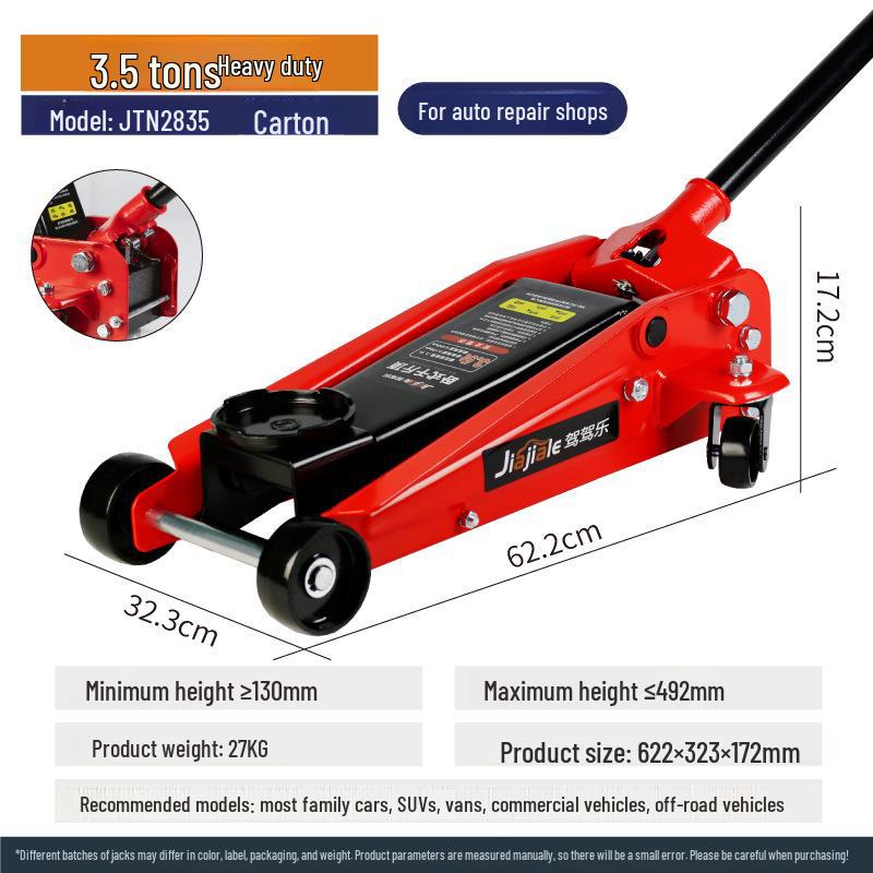 3-Ton Hydraulic Car Jack for SUVs & Vans