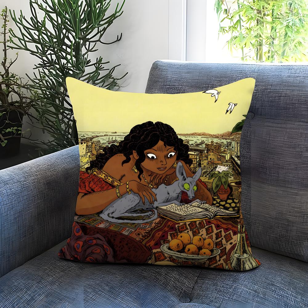 

Trendy Tthe Rabbis Cates Cushion Cover Comfortable Reversible Pillow Cover Ideal for Car Sofa Bedroom Beyond 30X30cm