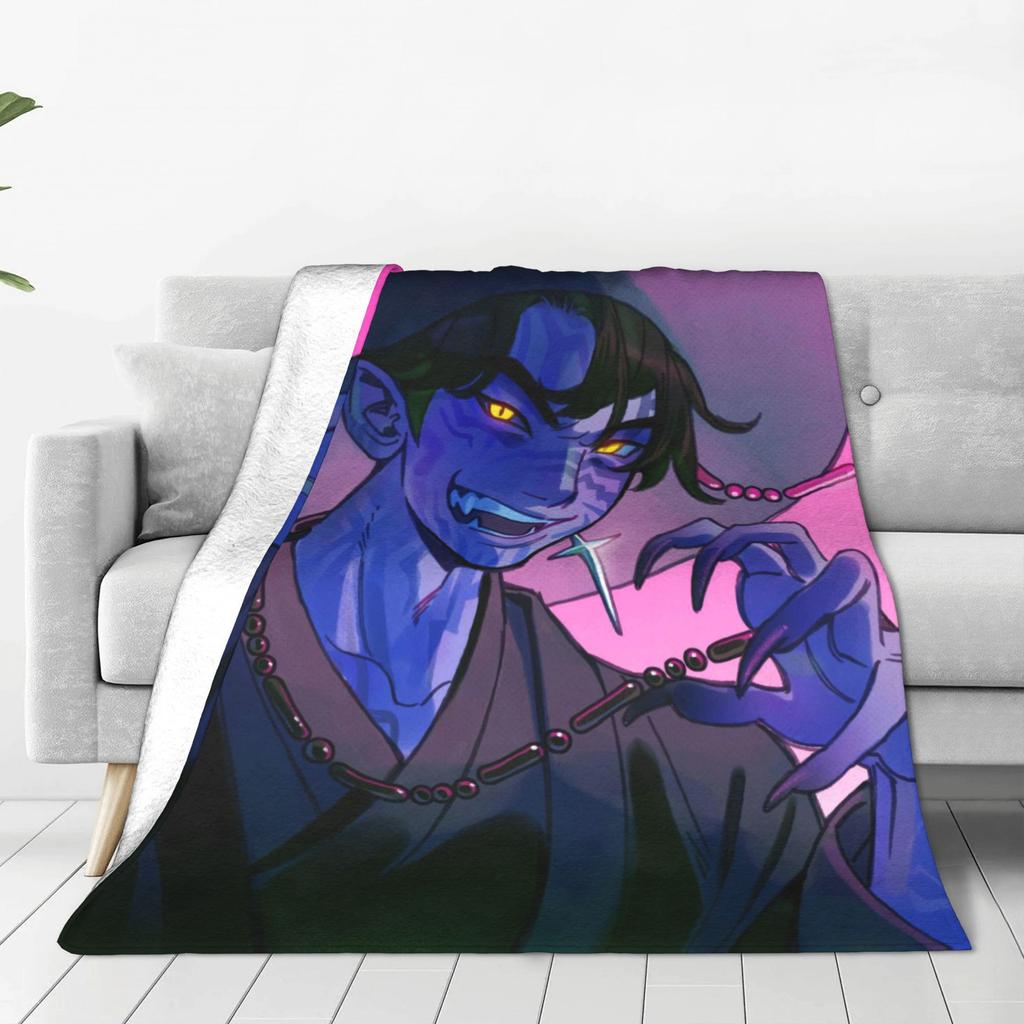 KPOP DEMON HUNTERS Saja Boys Jinu Blanket  Soft Warm Novelty Plush Throw Blanket For Children Outdoor Flannel Bedspread Cover