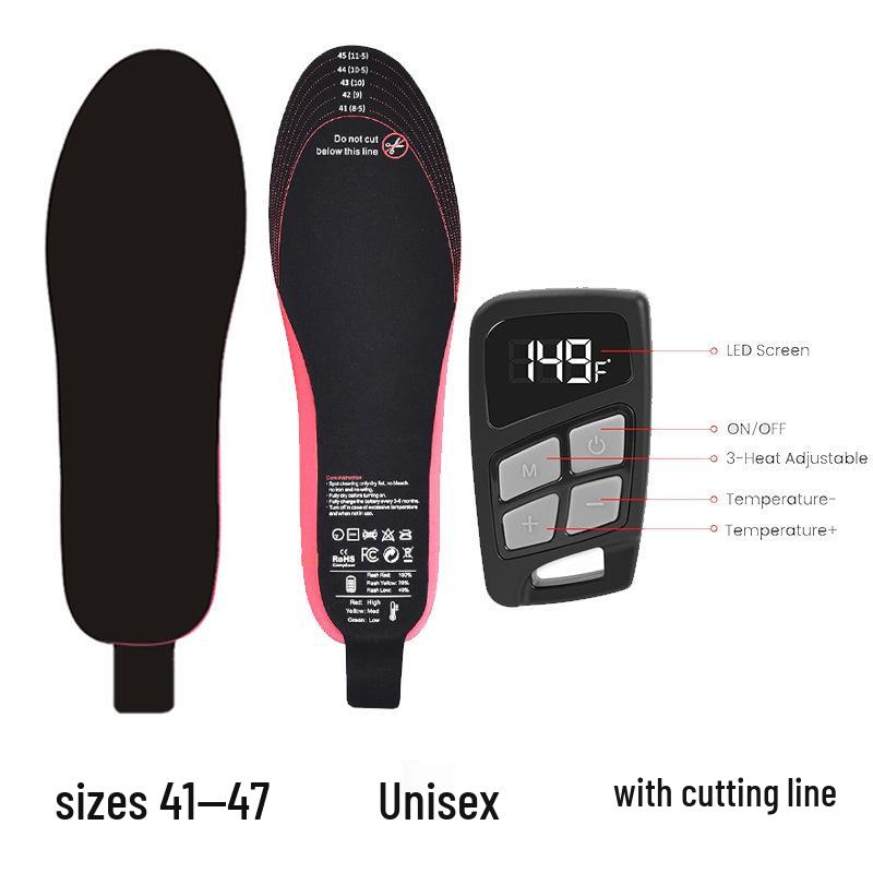 Rechargeable USB Heating Insoles – Cuttable, Washable Warm Foot Pads for Men and Women