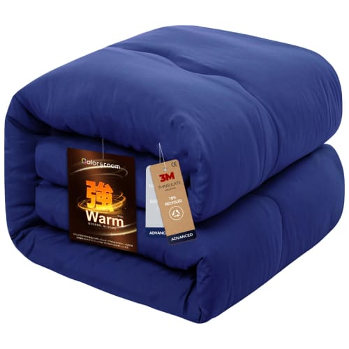Colorsroom Double Duvet, Warmer Than Down, Thinsulate, Winter Comforter, 2.6kg, Washable, Lightweight, Antibacterial, Odor-Resistant, Dust Mite-Resist