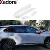 For Toyota RAV4 RAV 4      2024 Carbon Fiber Car Front Door Mirror Window A Pillar Cover Trim Accessories