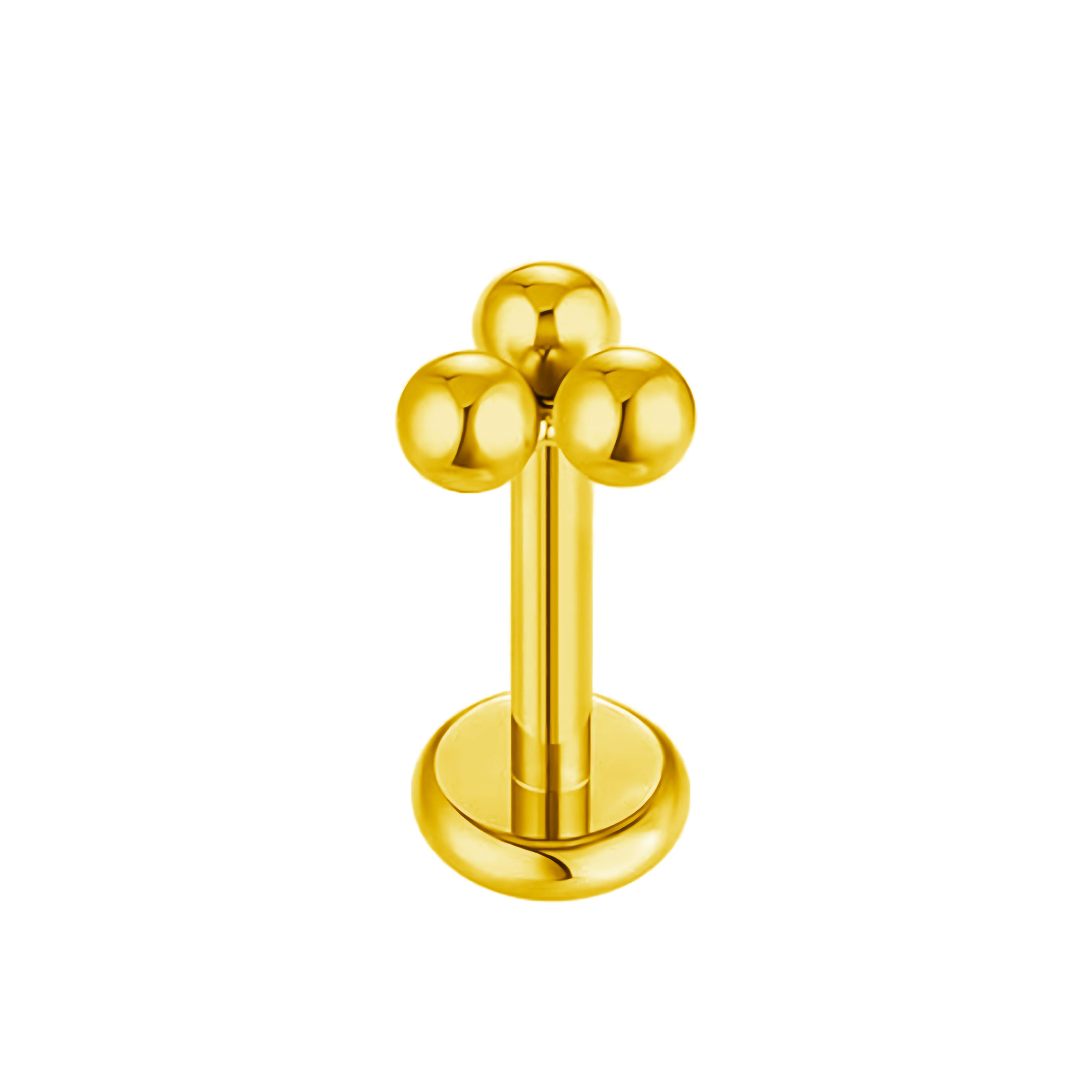 

Титан G23 Бесшовная пирсинг 16G/18G/20G Форма сердца Цветок Пуш-пин Лабрет Кольцо для губы Серьга-пусет Пирсинг Циркон 1.0x6mm