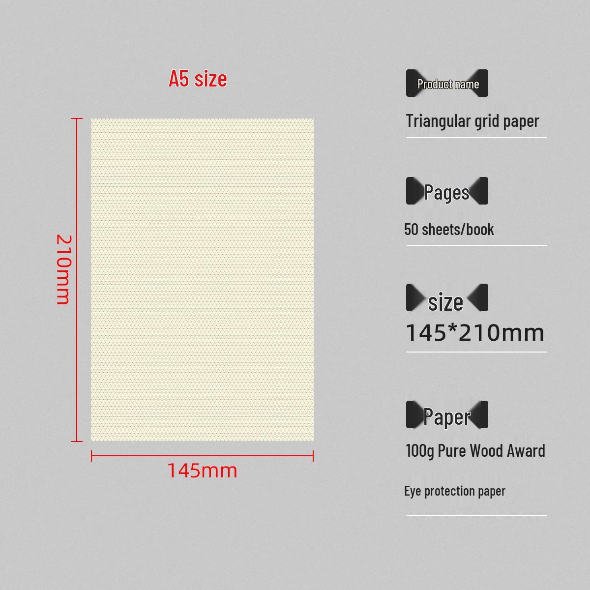 Thickened Grid Coordinate Paper for Arithmetic & Drawing - A4/A3/A2 Sizes 50 Sheets