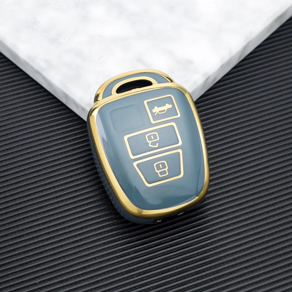 3 Buttons Soft TPU Car Key Case Cover for Toyota Corolla Fielder Vitz Rav4 MK4 Rav 4 Remote Shell Fob Holder Protector