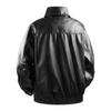Spring and Autumn New Men's Leather Jacket American Trend Black Pu Leather Large Size Light Ripe Wind Lapel Casual Leather Jacket
