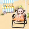 Miniature Dollhouse Leisure Chair Simulation Dollhouse Furniture Model Chair  Photo Props