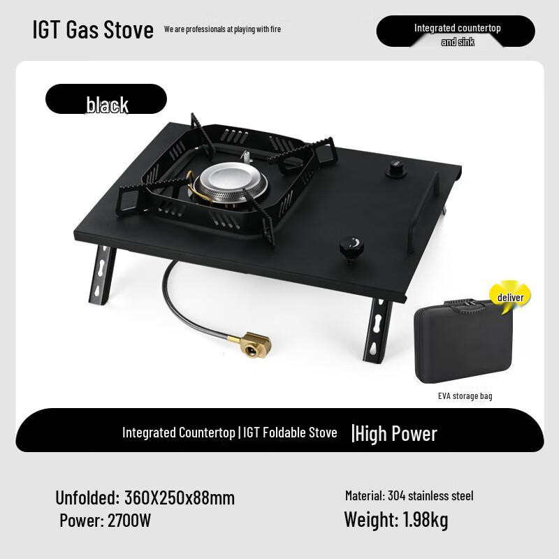 Portable Outdoor Camping IGT Gas Stove Single Unit
