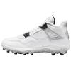 Air 4 Retro TD Cleat White Cement Unisex Sneakers Fire-Red Black Tech-Grey HQ0207-106