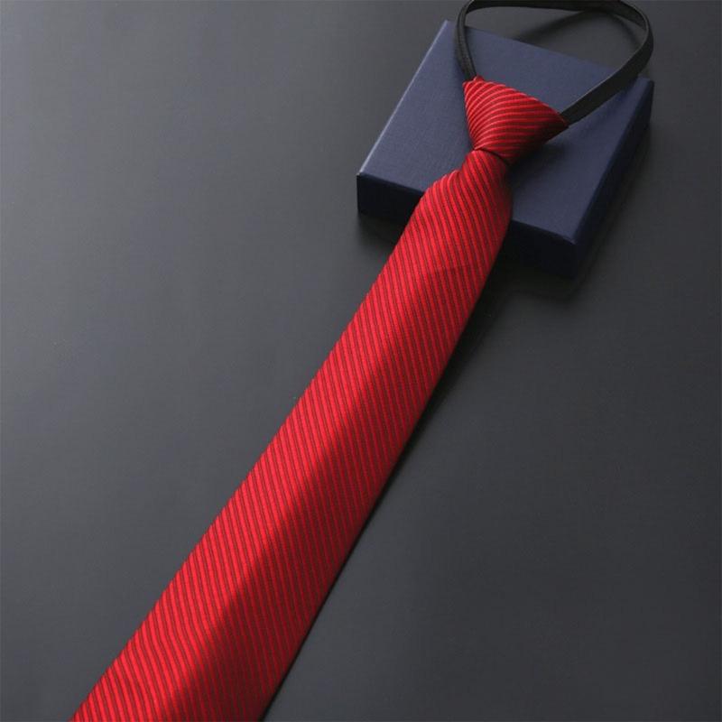 Male Zipper Design Neck Tie for Business Necktie Formal Suit Accessories