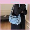 Multilayer Denim Bag Bag Crossbody Women Commuter Shoulder Bag Messenger Bag