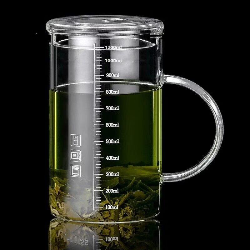 ZISIZ Large Capacity Glass Tea Cup