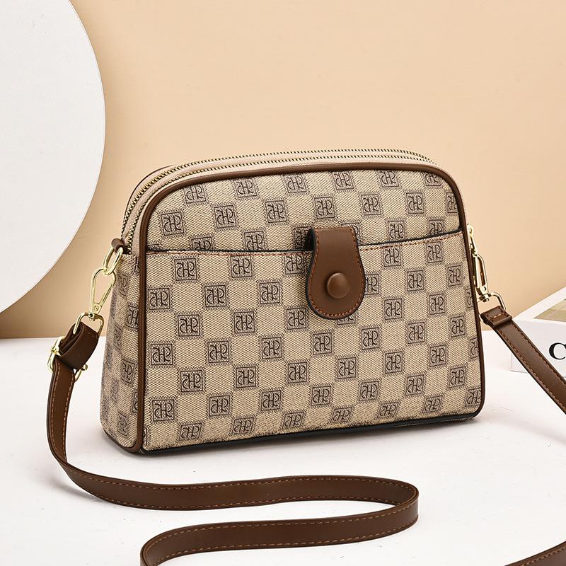 Kabelka dámská 2025 nová pu květinová dámská přenosná přes rameno messenger bag malá čtvercová kabelka high-end dámská kabelka trendy