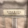 Nina Ricci Wool Blend Stainless Collar Coat 36 Light Gray Long Women Used