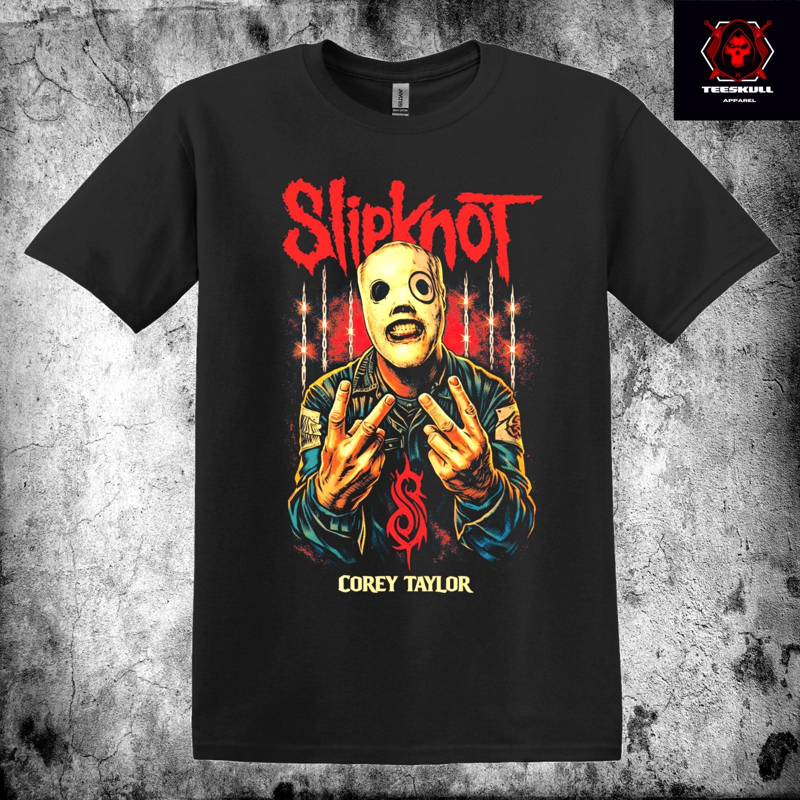 Slipknot Corey Taylor Heavy Metal Rock Premium Cotton Unisex T-Shirt 2XL