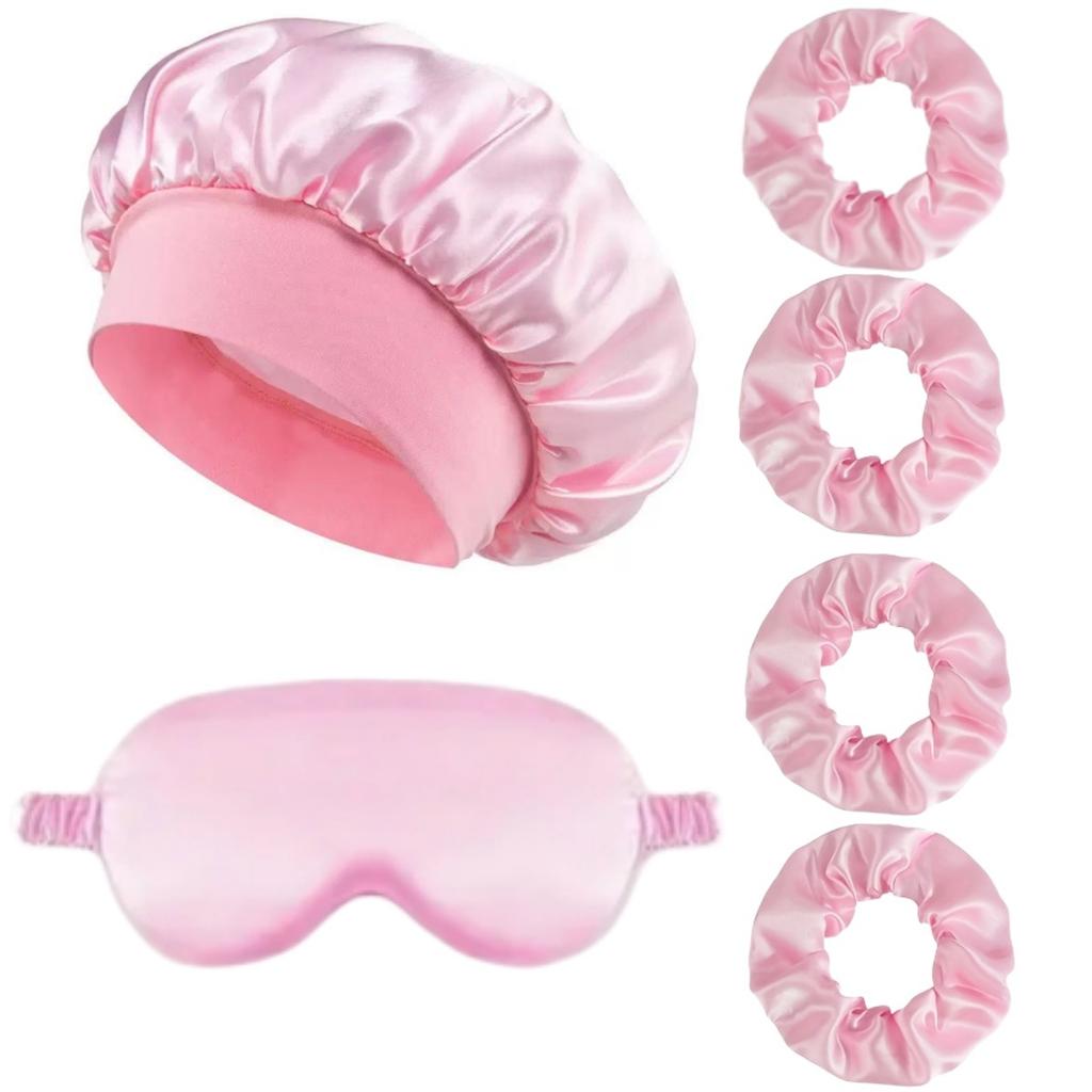 Lazy No-heat Curling Iron Combination Set, Curling Hair Artifact, Pillowcase, Eye Mask, Nightcap, Eye Mask Combination.