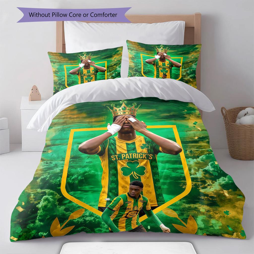 KVMechelen Pattern Bedding Quilt Set Quilt Cover Pillowcase Home Decoration Birthday Gift (1 * duvet cover + 2 * pillowcase, without core)